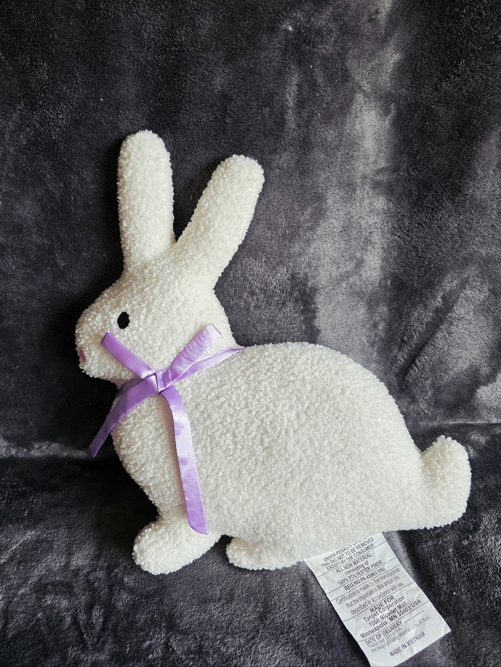 16"x12" Novelty Shaped Easter Bunny Throw Pillow lvory, NWT, Room Essentials